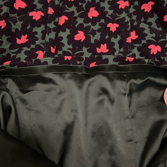 Boden Forest & Navy Floral Louise Textured Midi Sheath Dress US6R - Picture 12 of 12